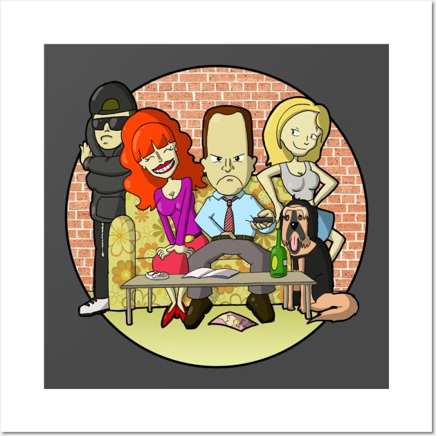 Married with Children Wall Art by Fishonastick